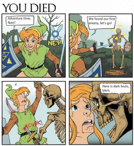 You died...