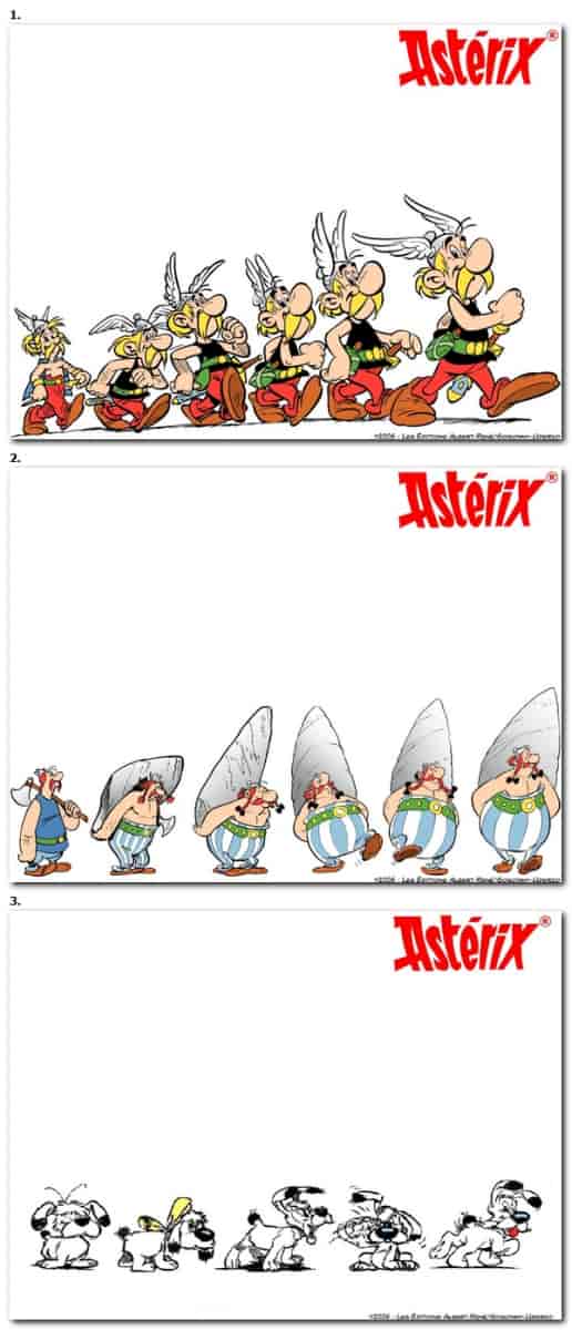 Évolution d'Asterix