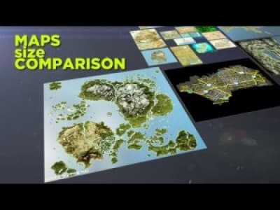Video game maps size comparison