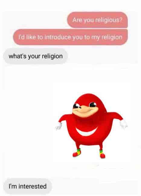 Are you religious ?
