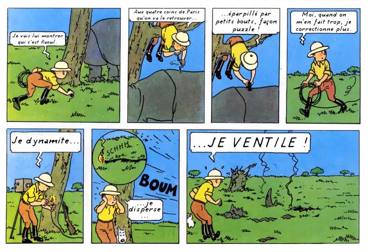 Tintin flingueur