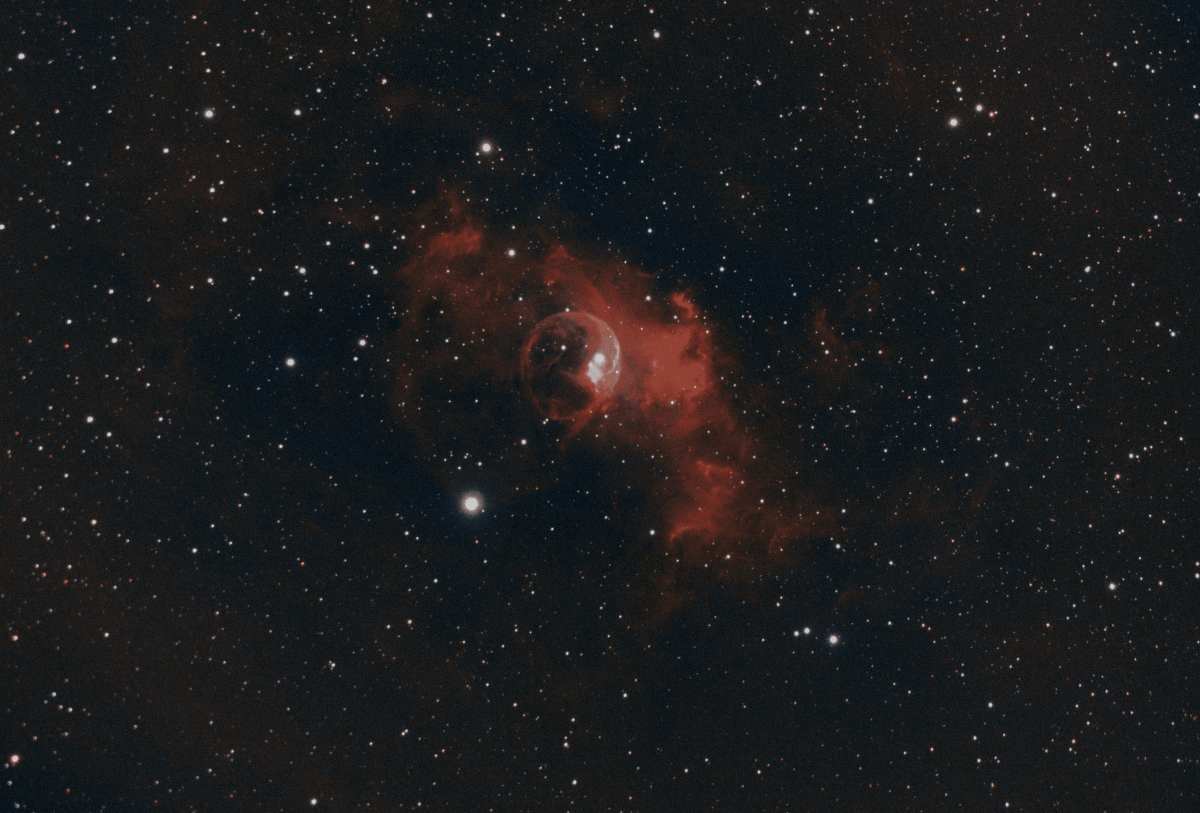 La nébuleuse de la Bulle – NGC7635

