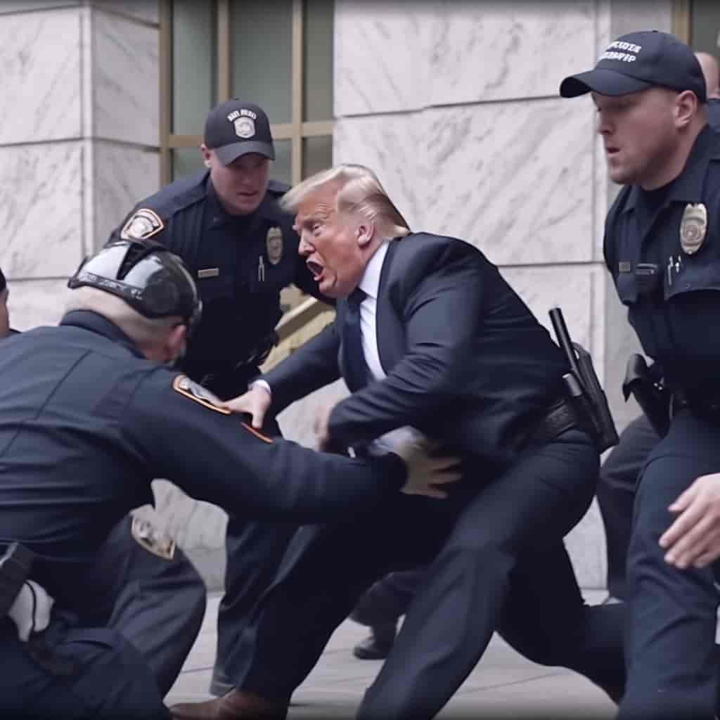 Incroyables photos de l'arrestation de Donald Trump aux USA !