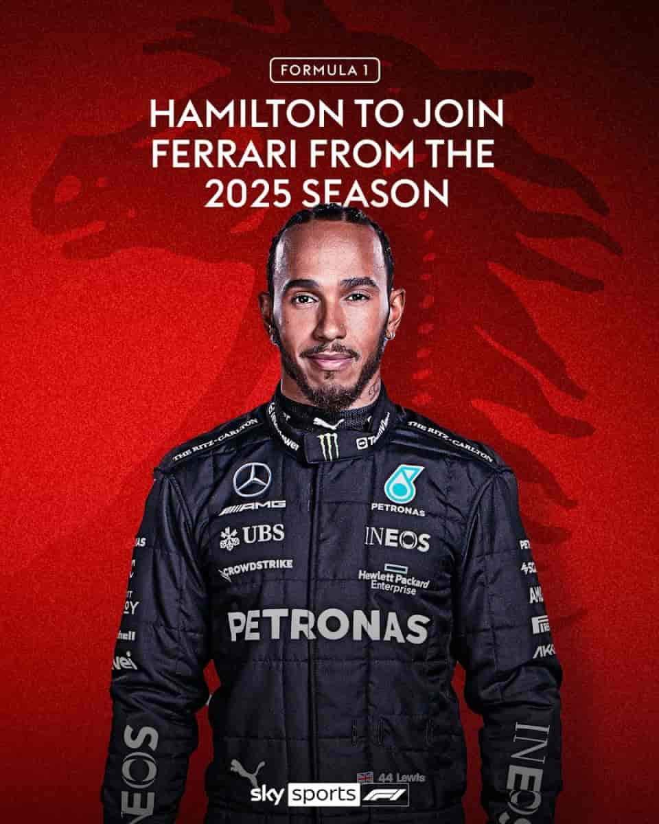 [RUMEUR] Lewis Hamilton rejoindrait Ferrari pour la saison 2025