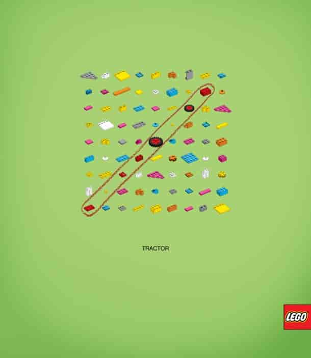 Campagne publicitaire de Lego.