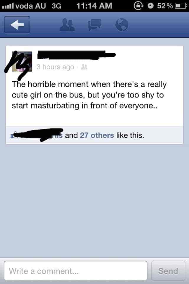 The horrible moment when . . .