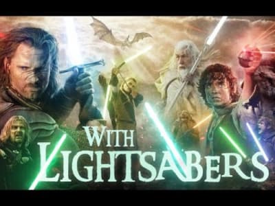 The Lord of the Rings with Lightsabers