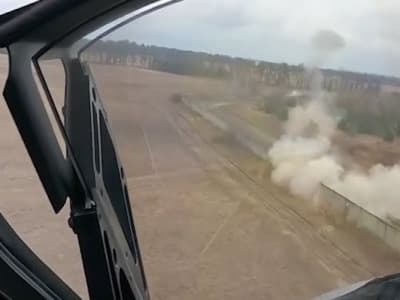 Ukraine : a l’intérieur d'un Hélico (KA-52) en combat réel.