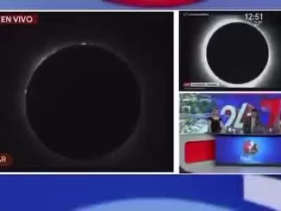 Des images impressionnantes de l'éclipse en direct !